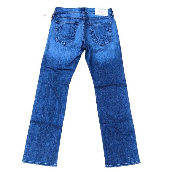 Brand New True Religion Jeans Size 32 RICKY RELAXED STRAIGHT Blue - Picture 3 of 9